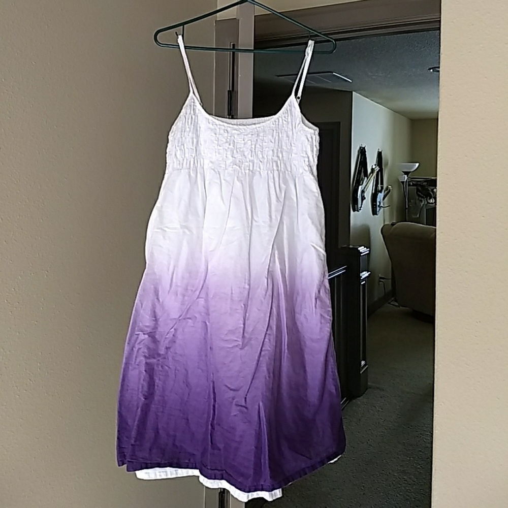 Gap Purple Tie Died Sun Dress